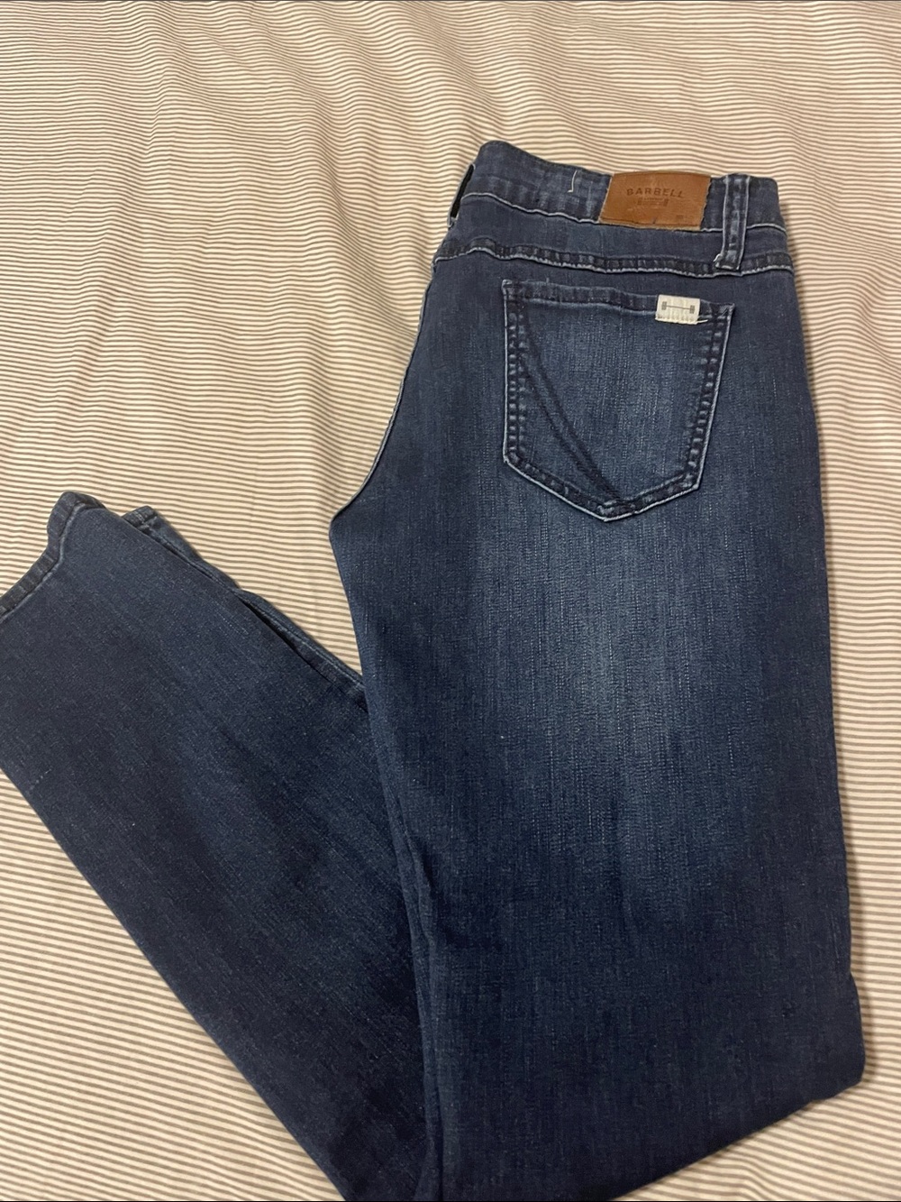 Barbell Dark Blue Skinny Jeans - Women